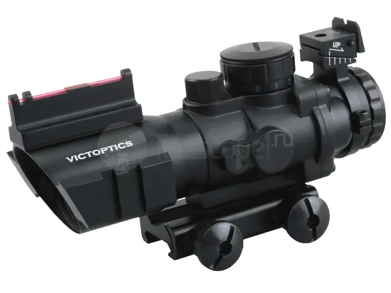Призматический прицел Vector Optics VictOptics C1 Fiber Sight 4x32 Prism, Chevron (OPSL12)