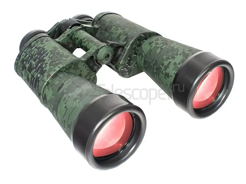 Бинокль КОМЗ БПЦ 15x50 рубиновое покрытие, камуфляж (пиксель)