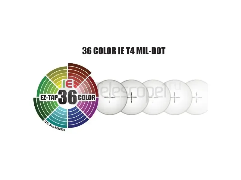 Призматический прицел Leapers Prismatic T4 4x32, 36-color Mil-dot (SCP-T4IEMDQ)