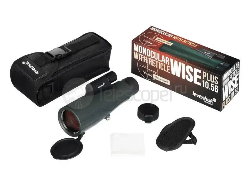 Монокуляр Levenhuk Wise PLUS 10x56 с сеткой