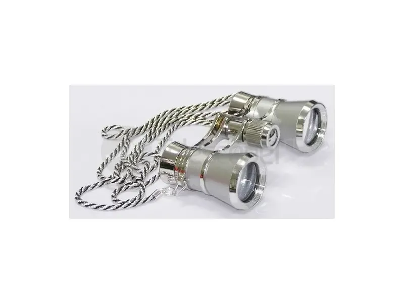 Бинокль Sturman 3x25, серебряный с цепочкой
