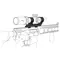 Кронштейн Vector Optics 1-Piece Adjustable Extended на weaver 30 мм, регулируемый вынос (XASR-3037)