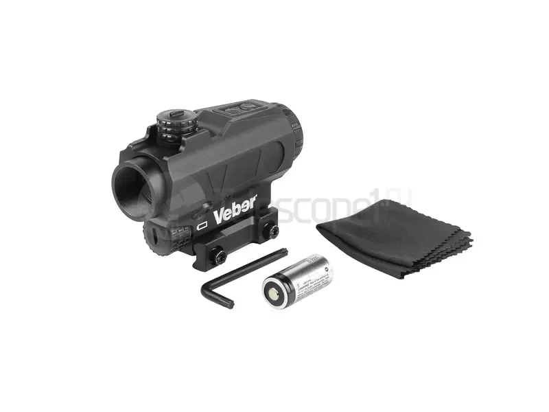 Призматический прицел Veber Wolf Alfa P1X25 mini