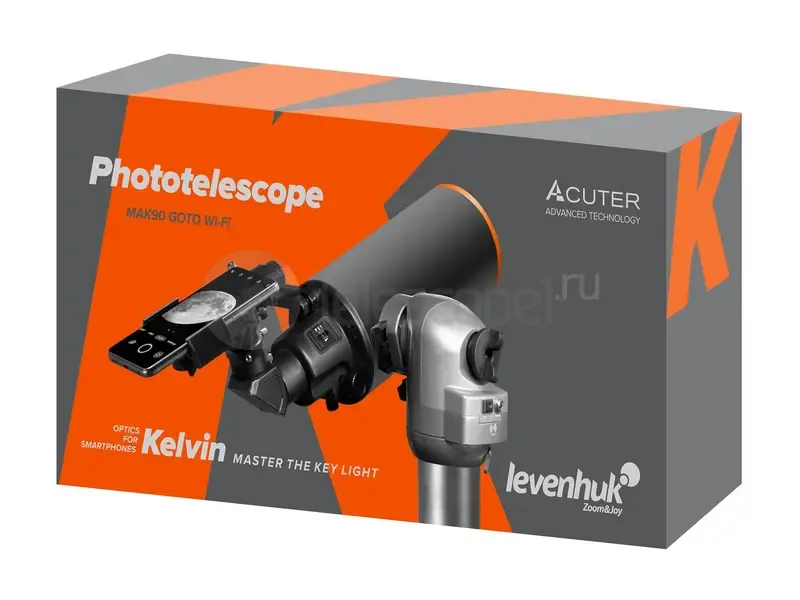 Телескоп Levenhuk Kelvin MAK90 AZ GOTO Wi-Fi