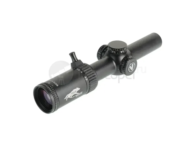 Оптический прицел Veber Wolf 1.25-4.5x26 IR FD07 Загонник