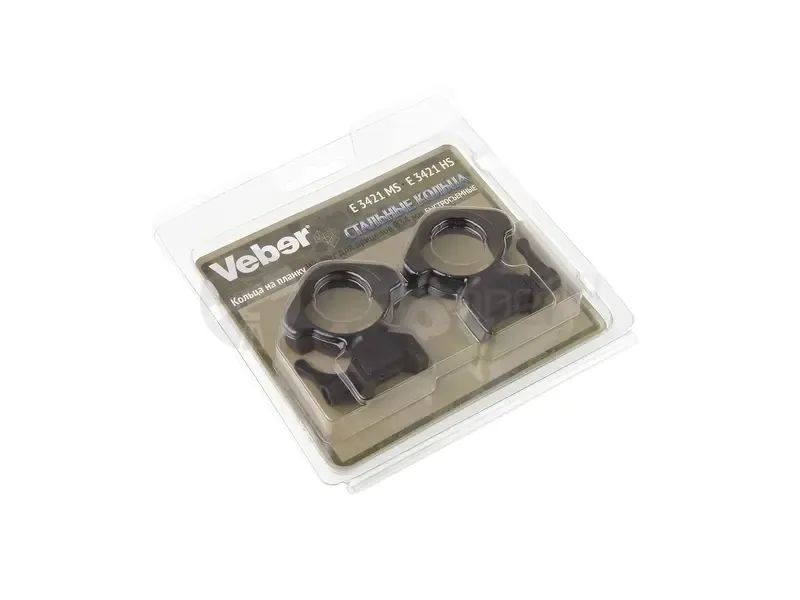 Кольца быстросъемные Veber E 3421 MS на weaver, 34 мм, средние (27313)