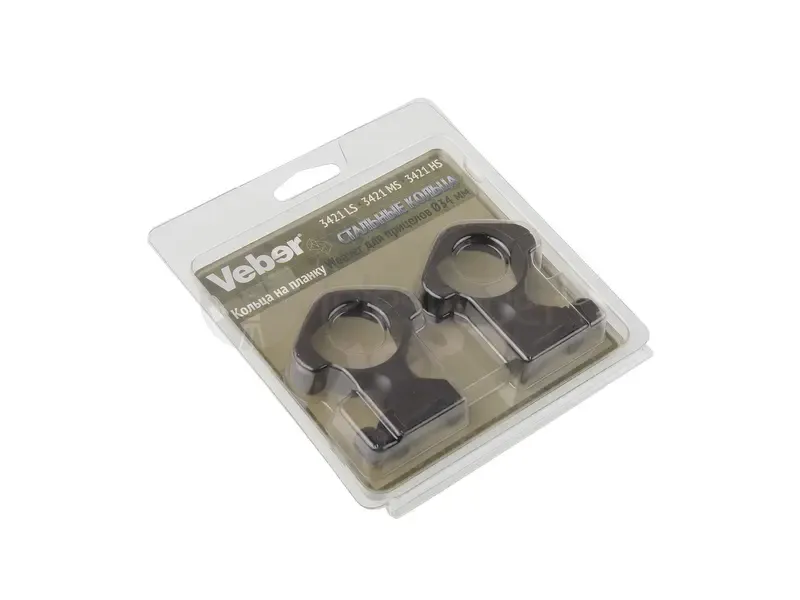 Кольца Veber 3421 HS на weaver, 34 мм, высокие (27317)