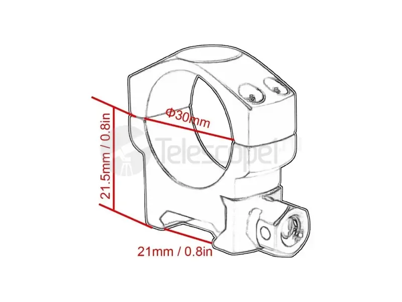 Кольца Vector Optics на weaver 30 мм, низкие (SCTM-27)