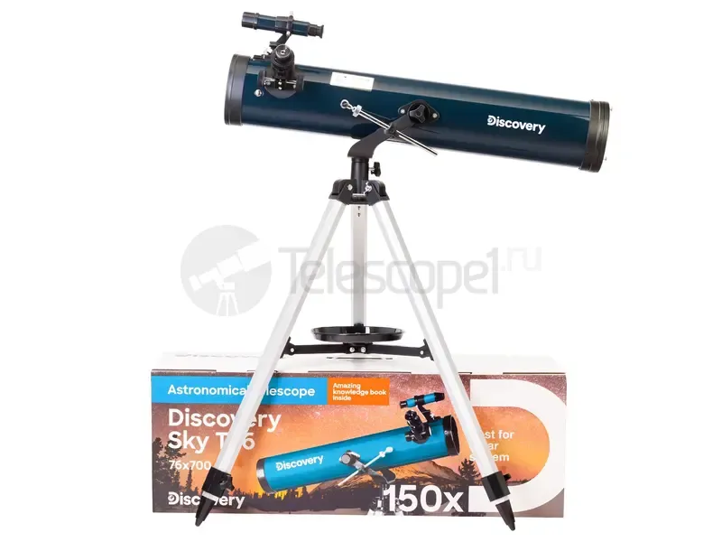 Телескоп Discovery Sky T76 с книгой