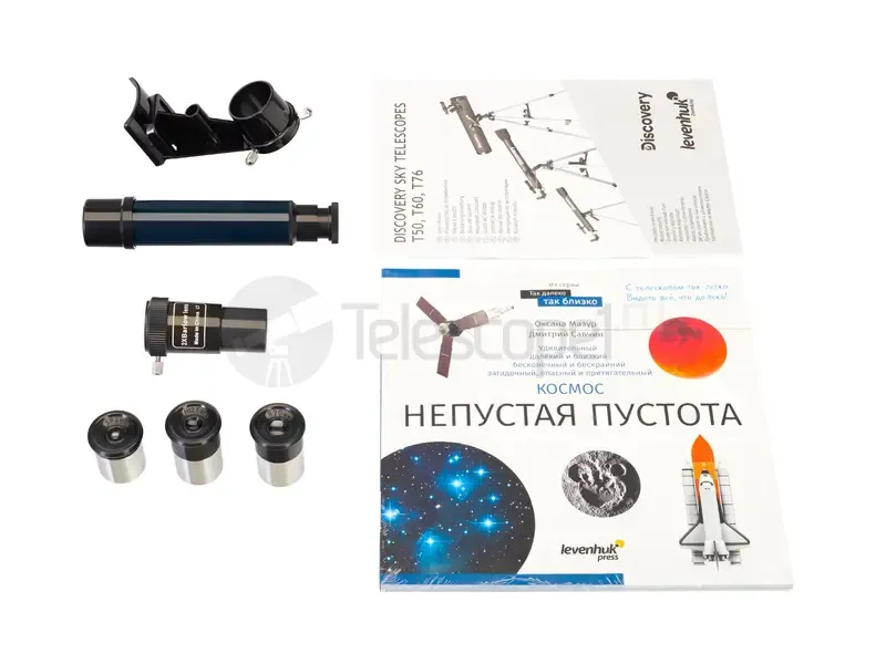 Телескоп Discovery Sky T76 с книгой