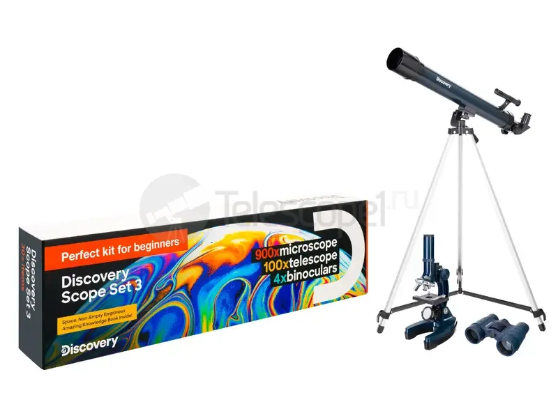 Микроскоп Discovery Scope 3 с книгой