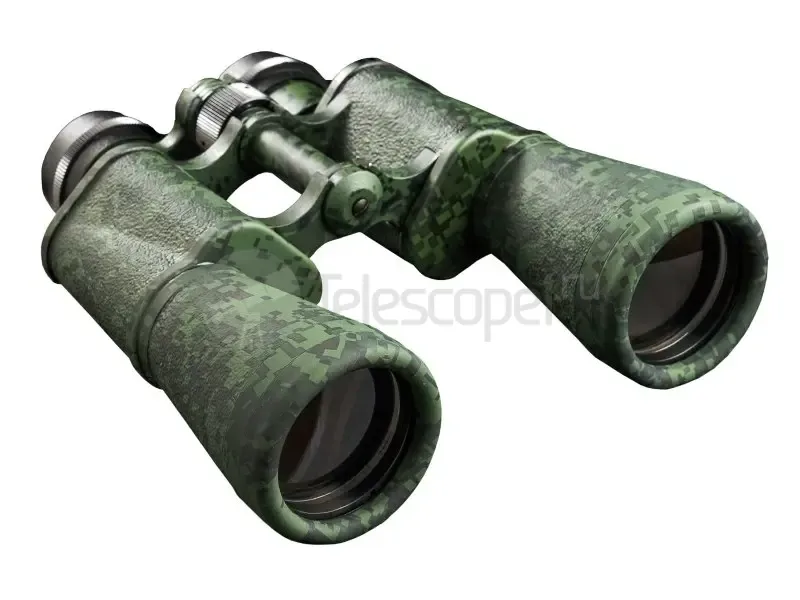 Бинокль КОМЗ БПЦс 12x45 с сеткой, камуфляж (пиксель)