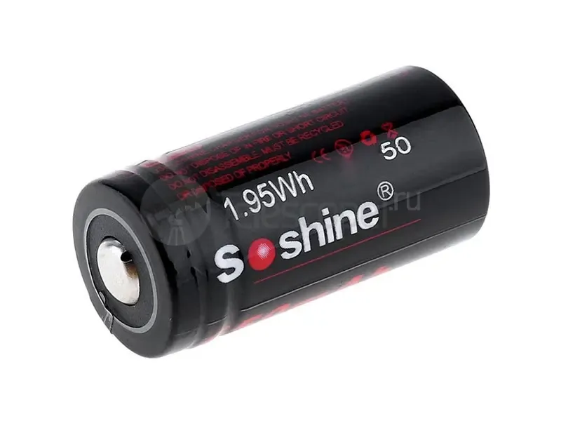 Аккумулятор Soshine RCR123/16340