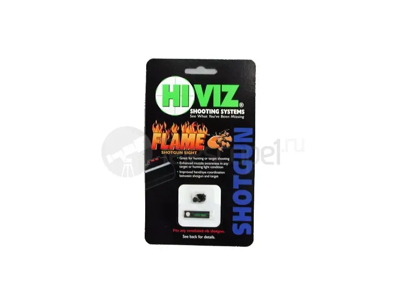 Оптоволоконная мушка Мушка HiViz Flame Sight зеленая универсальная