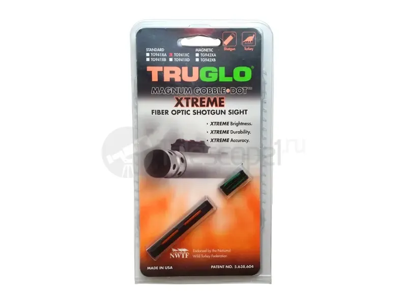 Оптоволоконная мушка Truglo TG941XC универсальная и целик 