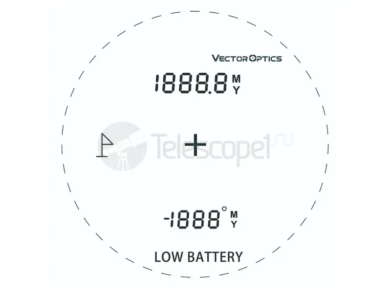 Дальномер Vector Optics Paragon 6x25 LCD GenII, 1850m (SCRF-20)