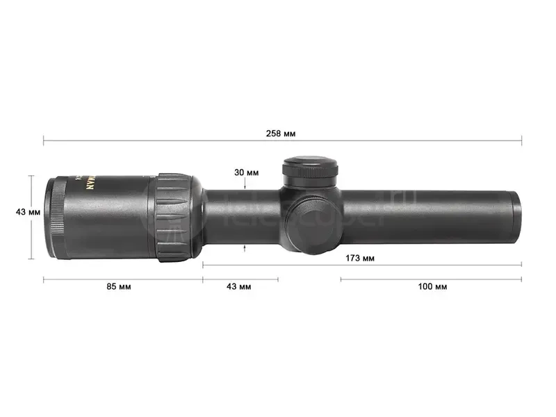 Оптический прицел Sturman 1-6x24