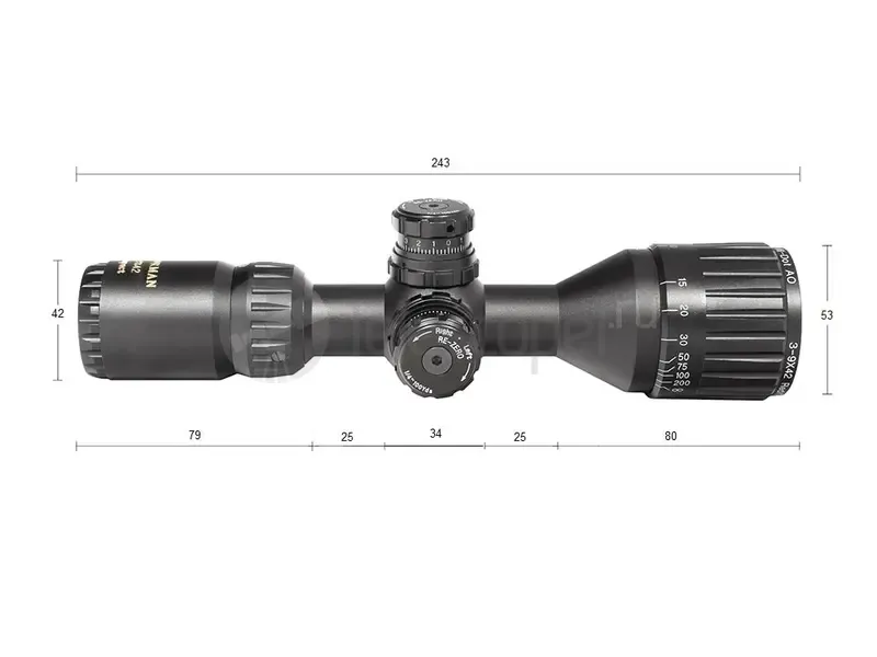 Оптический прицел Sturman 3-9x42 Compact