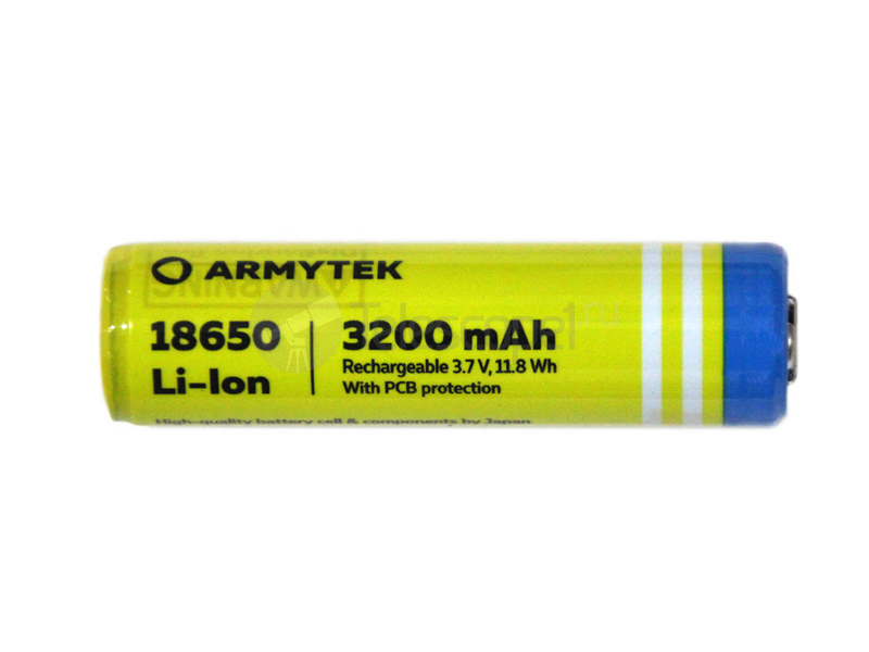 Аккумулятор Armytek 18650 Li-Ion 3200 mAh c защитой