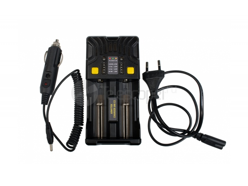 Зарядное устройство Armytek Uni C2 универсальное на 2 аккумулятора