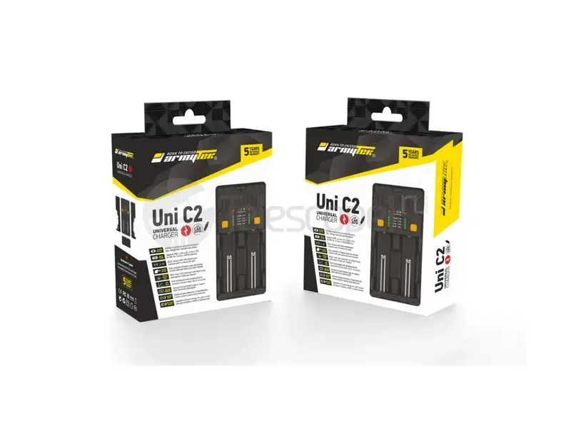 Зарядное устройство Armytek Uni C2 универсальное на 2 аккумулятора