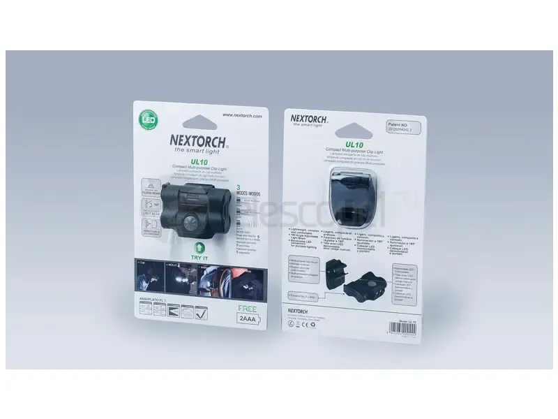Фонарь Nextorch UL10, 65 лм, с клипсой