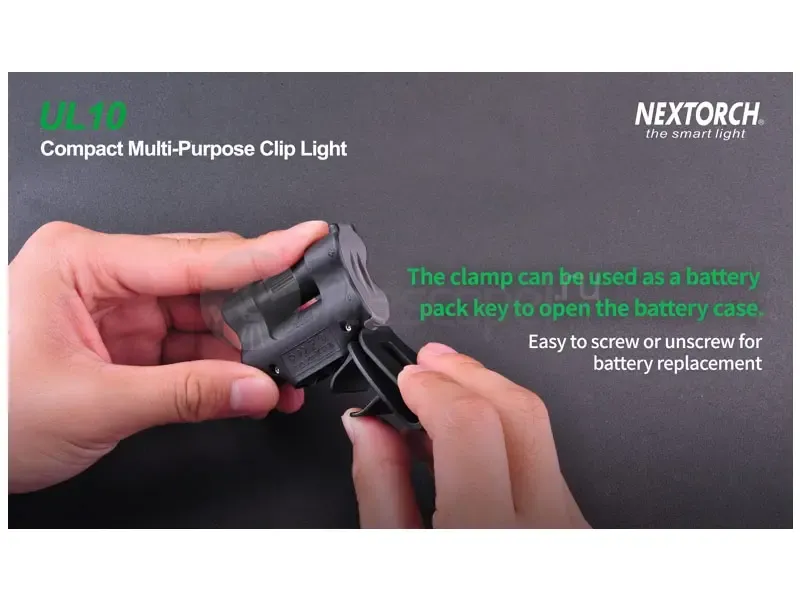 Фонарь Nextorch UL10, 65 лм, с клипсой