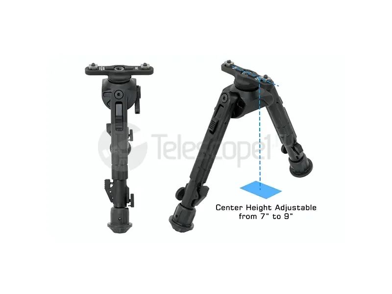 Бипод UTG Leapers Recon 360 TL, M-Lok (высота 17.8 - 22.9 см)