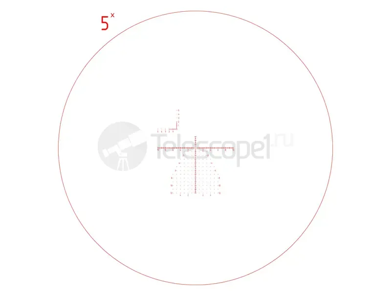 Оптический прицел Dedal DHF 5-20Х56 FFP, сетка MRH-W3
