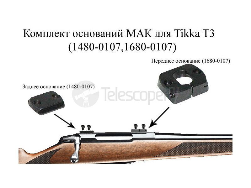 Основание МАК переднее для TIKKA T3(1680-0107)