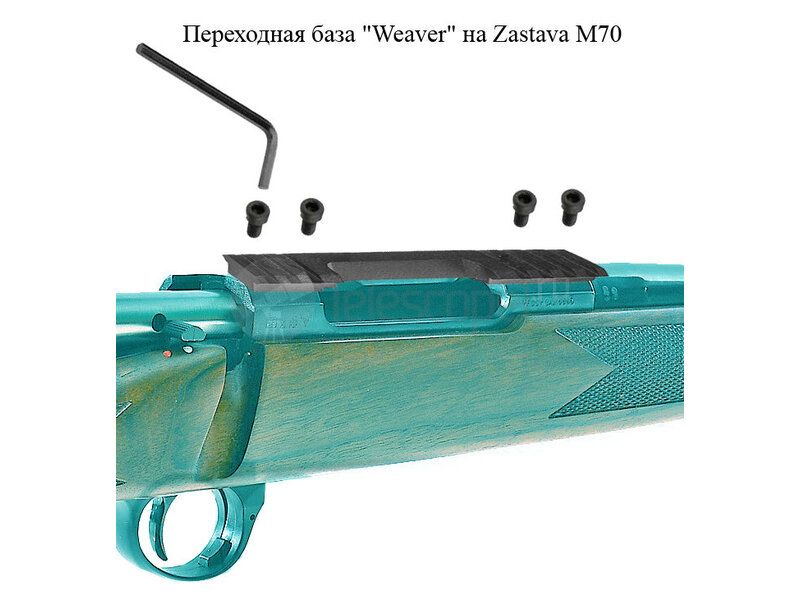 Планка Weaver на Zastava M70