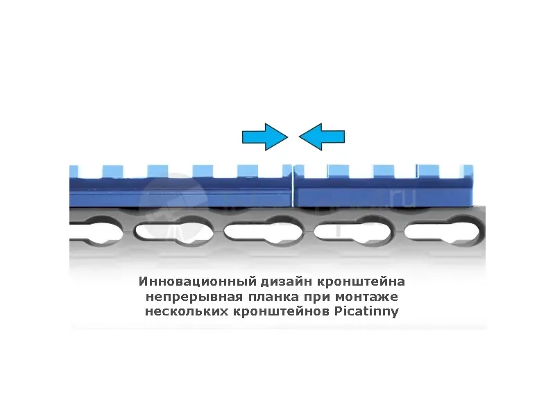 Планка Leapers Picatinny на KeyMod, 4 слота