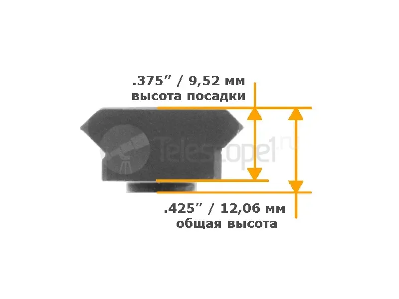 Планка Leapers Picatinny на KeyMod, 4 слота