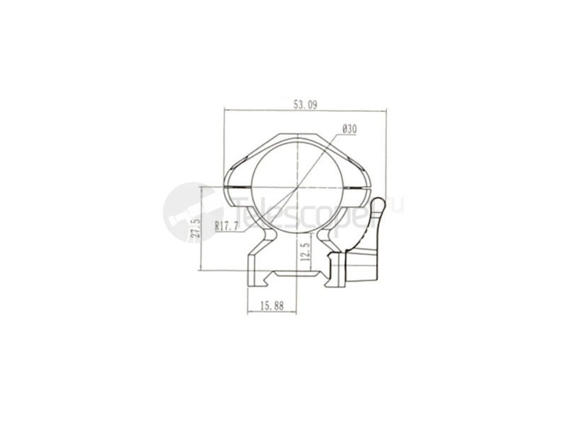 Кольца Nikko Stirling Diamond QR на weaver, 30 мм, высокие (NSMQR30WH)