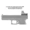 Кронштейн Leapers Super Slim база RMR на Glock, на затвор вместо целика (MT-RMRGL)