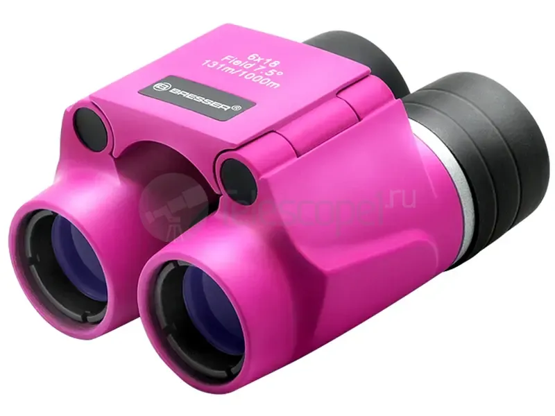Бинокль Bresser Junior 6x18 FF, розовый