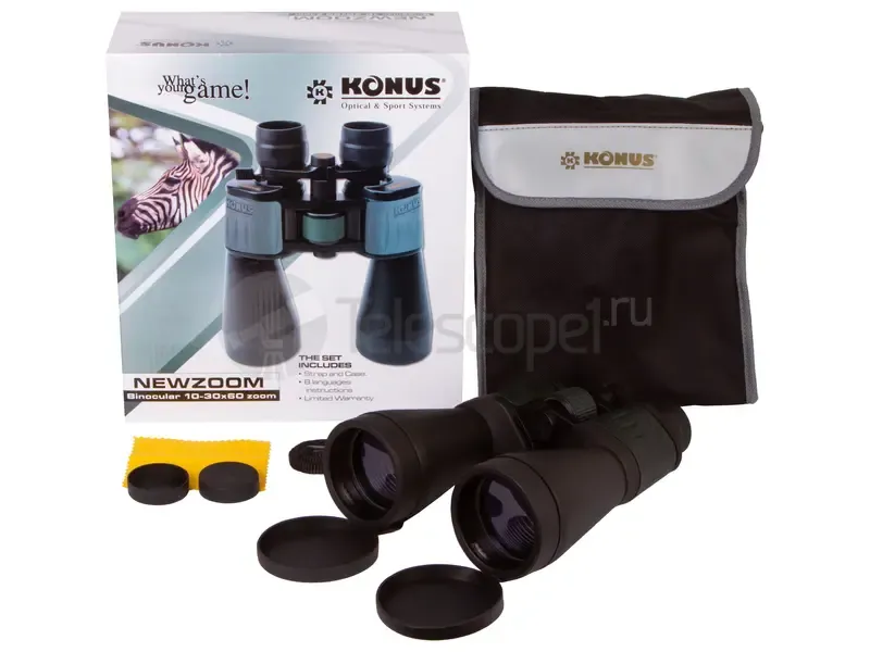 Бинокль Konus NewZoom 10-30x60