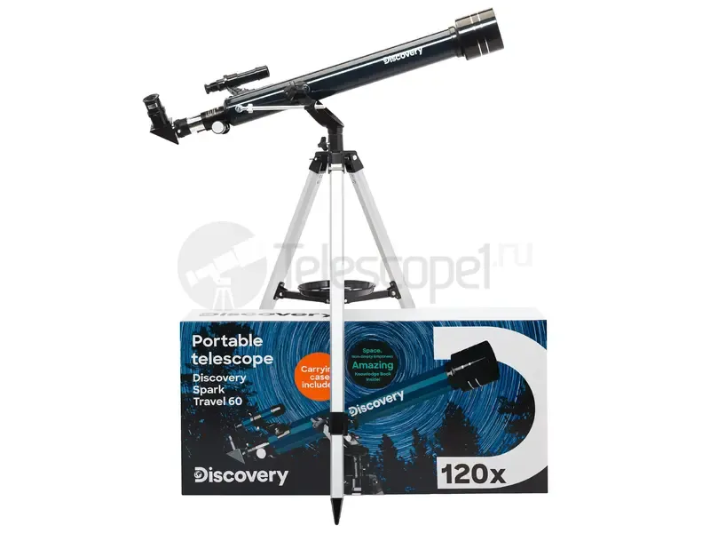 Телескоп Discovery Spark Travel 60 с книгой
