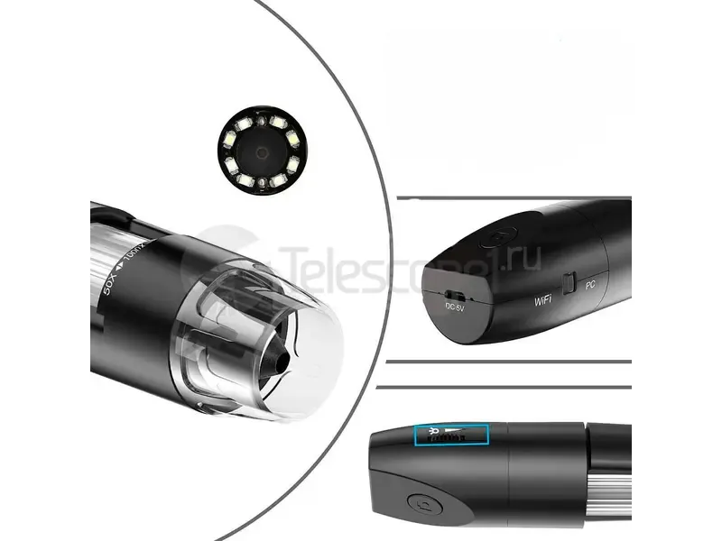 Микроскоп iCartool Wi-Fi, 2 Мпикс, 50x-1000x (IC-V316)