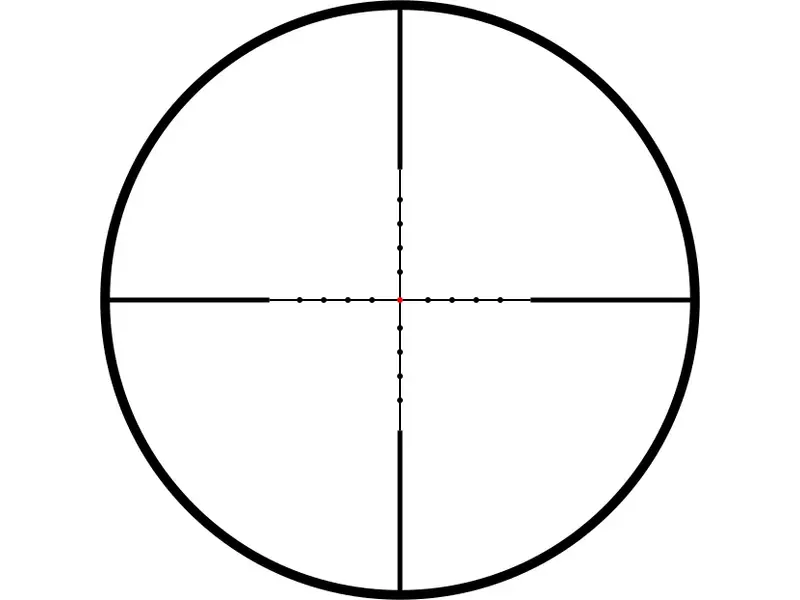 Hawke Mil Dot Center Dot Red